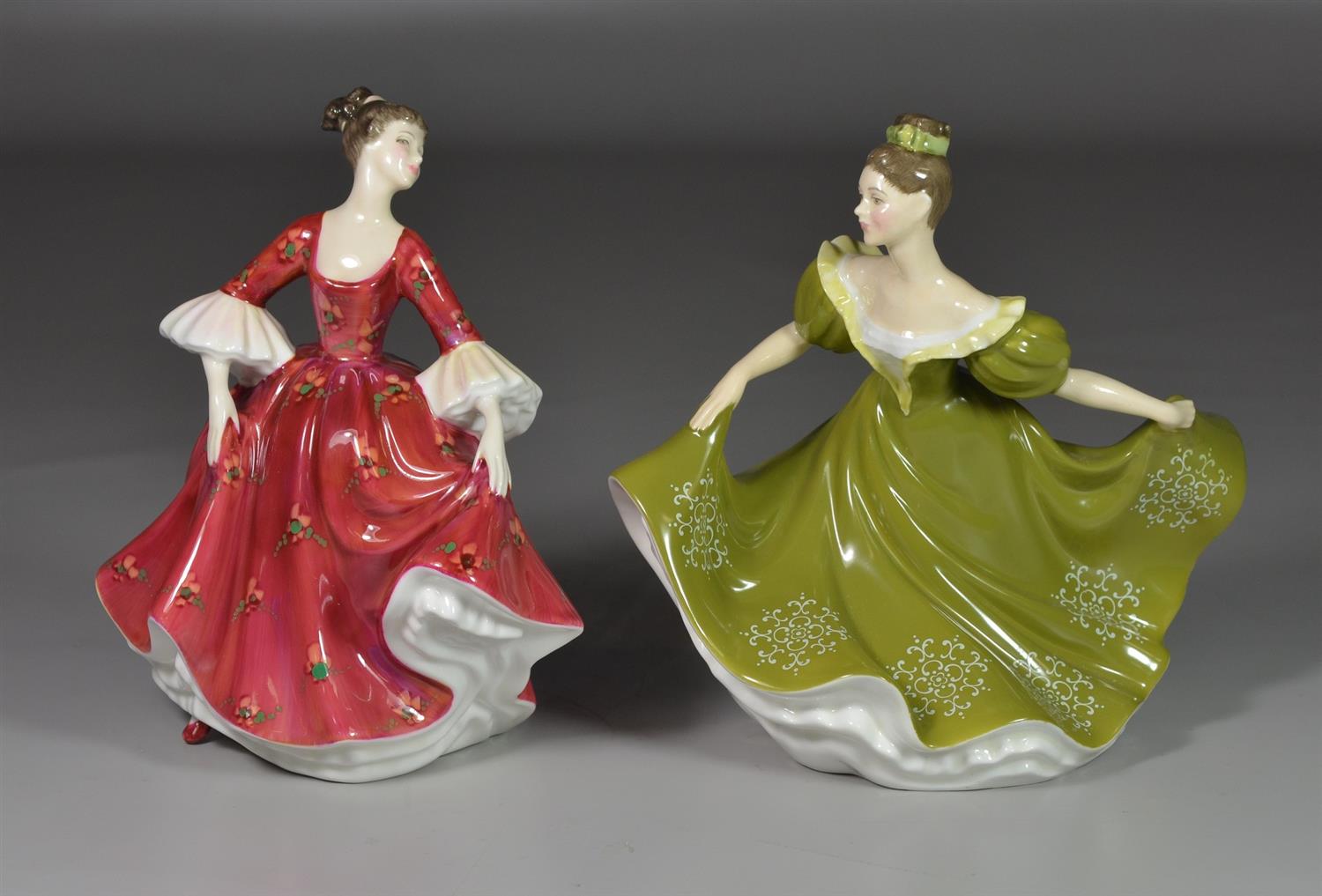 Appraisal: Royal Doulton bone china figurines Lynne HN Stephanie HN tallest