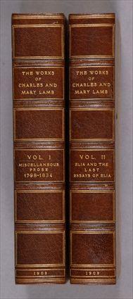 Appraisal: LAMB CHARLES AND MARY WORKS London Methuen - VO volumes