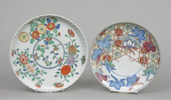 Appraisal: Two Plates in the Kakiemon and Nabeshima Styles First plate