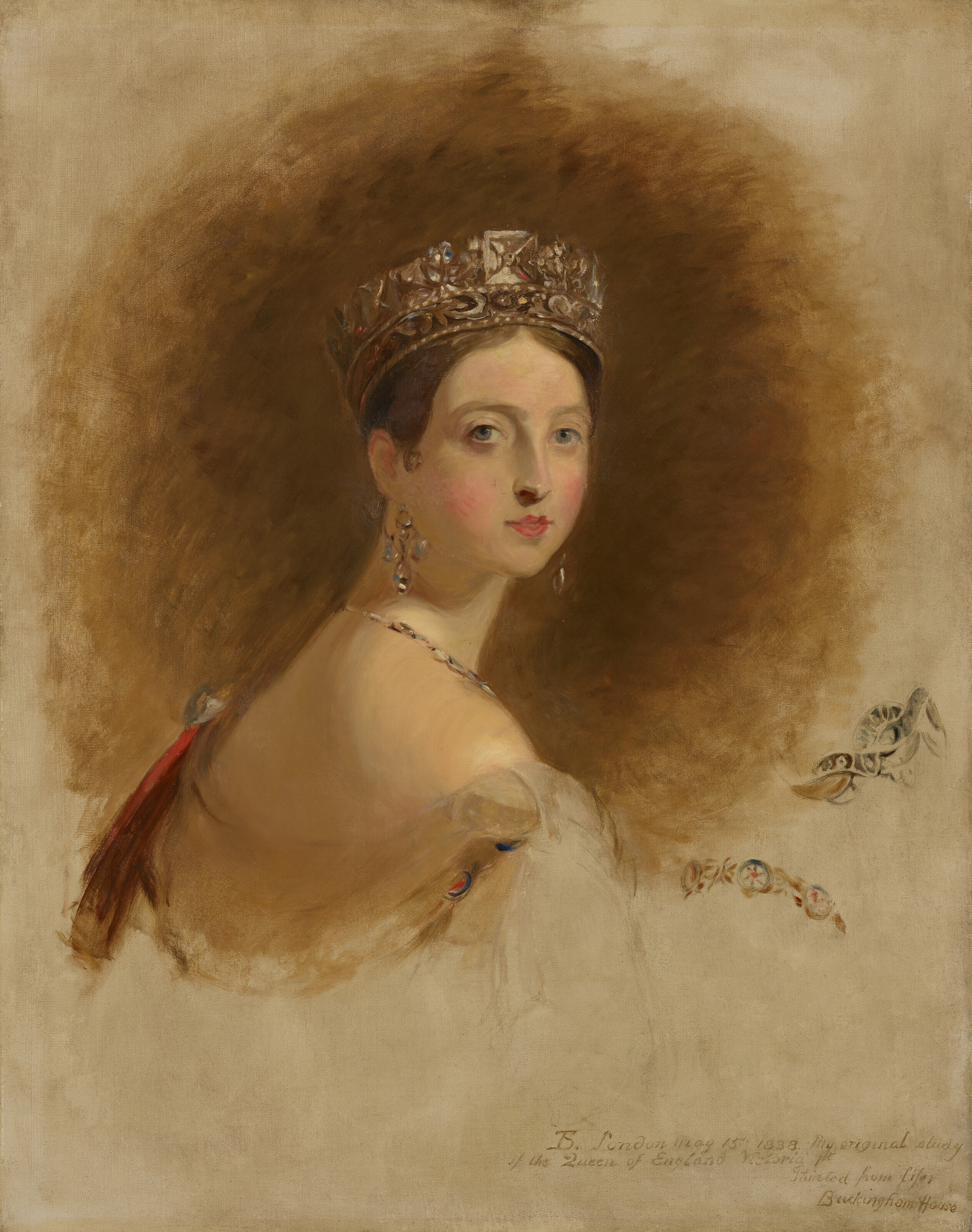 Appraisal: JOHN WOOD BRITISH - AFTER THOMAS SULLY - QUEEN VICTORIA