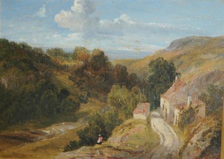 Appraisal: Thomas Creswick British - Bracknell Cottage circa Estimate -