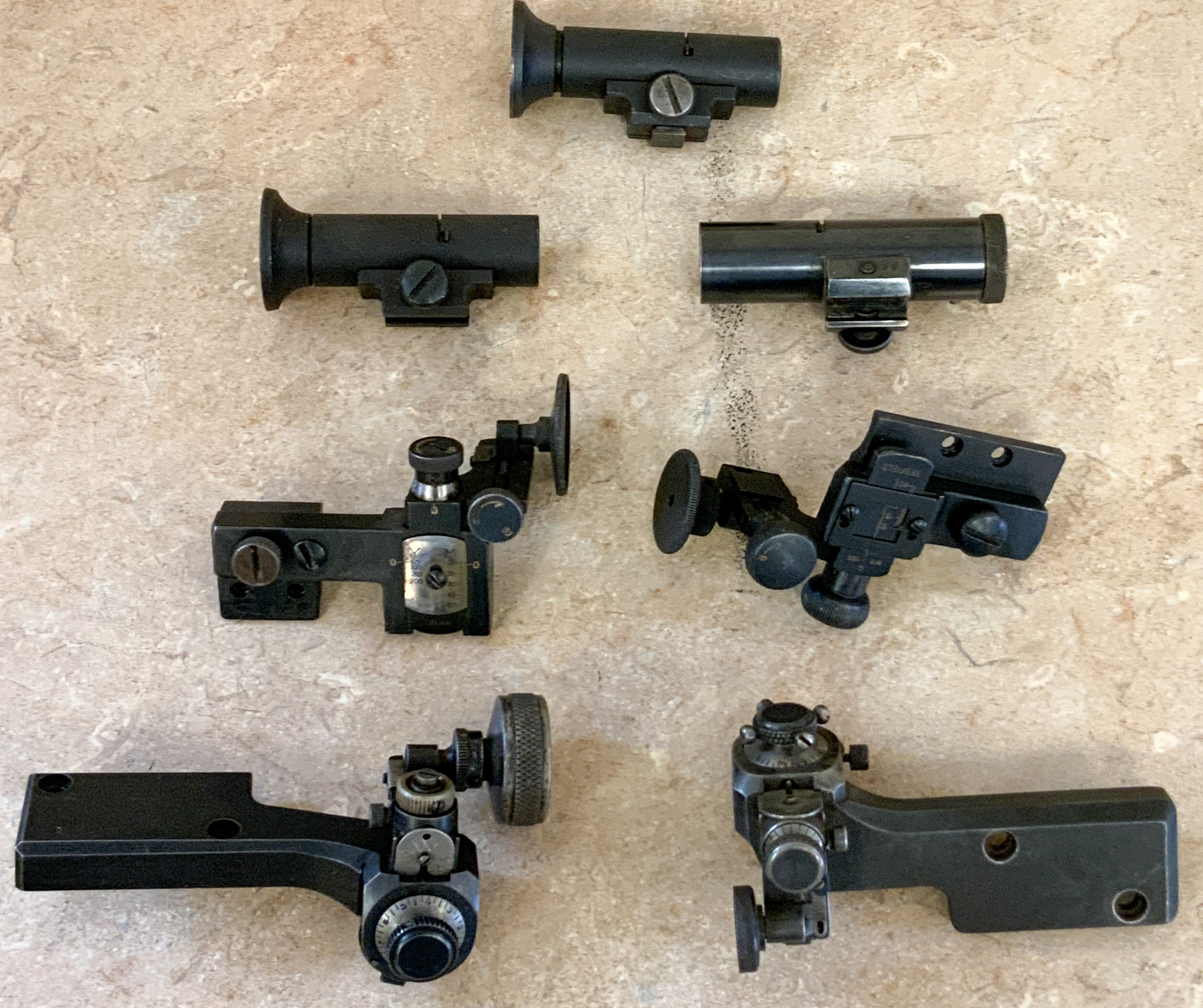 Appraisal: VAVER REDFIELD AND LYMAN PEEP SIGHTS Vaver Redfield and Lyman