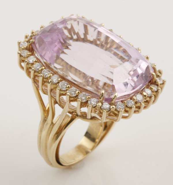 Appraisal: KY one cushion cut mm x mm medium purple kunzite