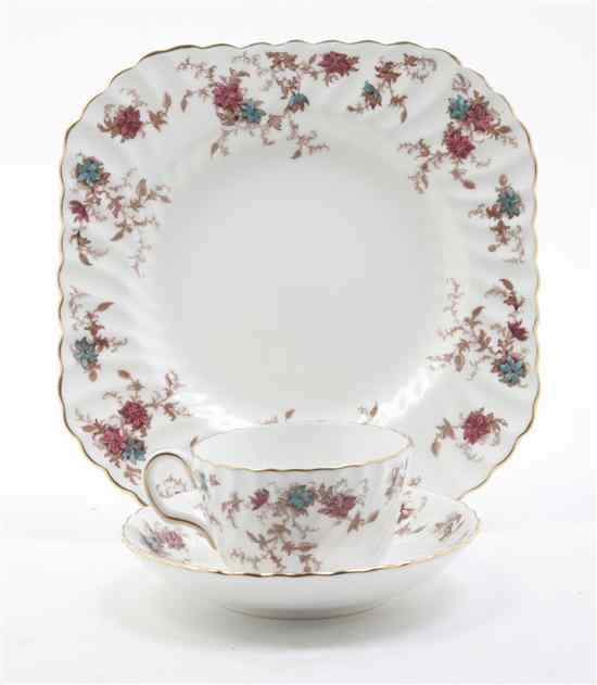 Appraisal: A Minton Porcelain Dessert Service for Eight comprising plates cups