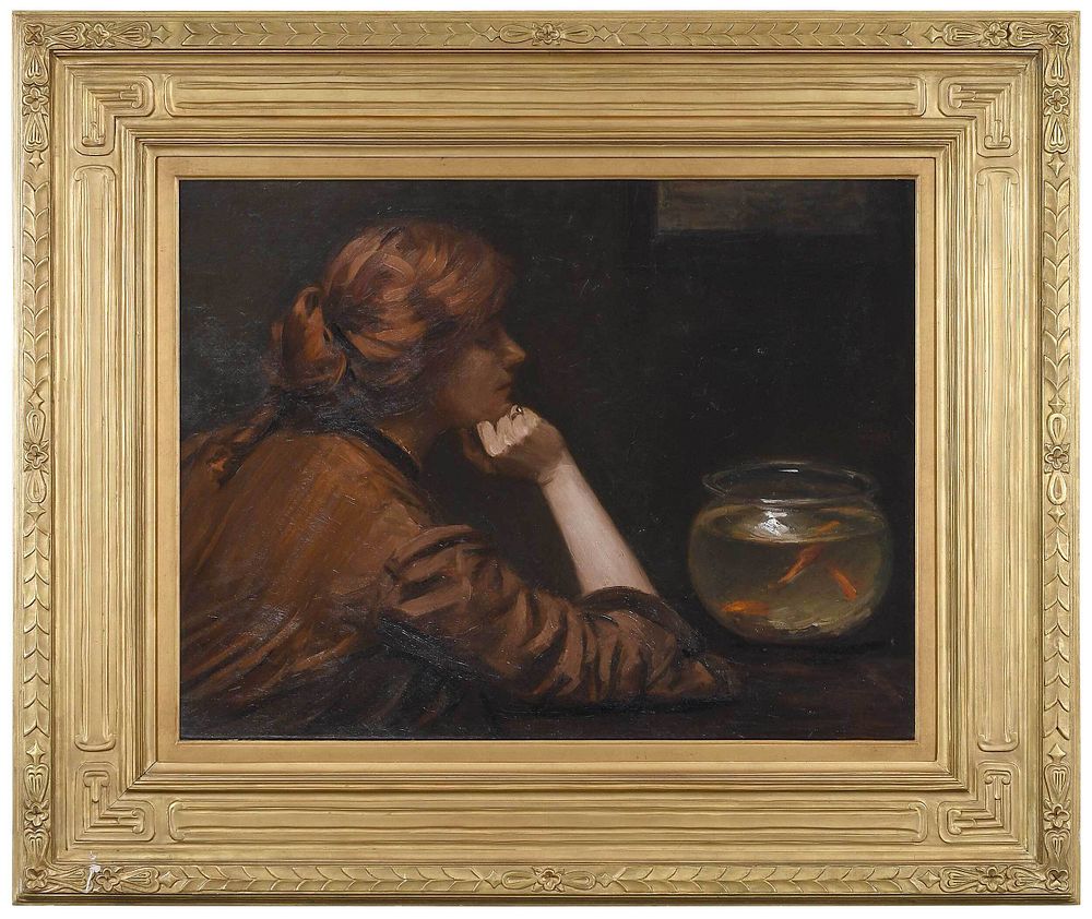 Appraisal: John White Alexander American - An Idle Moment c signed