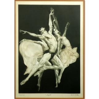 Appraisal: G H Rothe German - Myth Limited Edition Mezzotint on