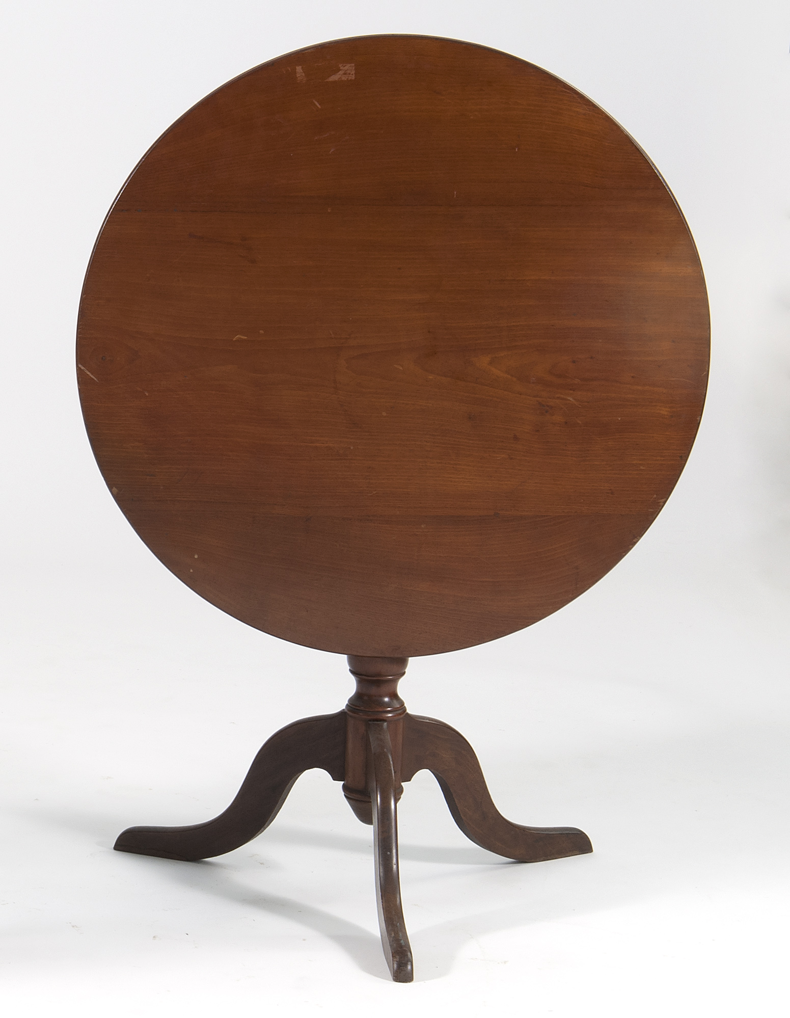 Appraisal: QUEEN ANNE-STYLE TILT-TOP TABLE In mahogany Height Diameter of top