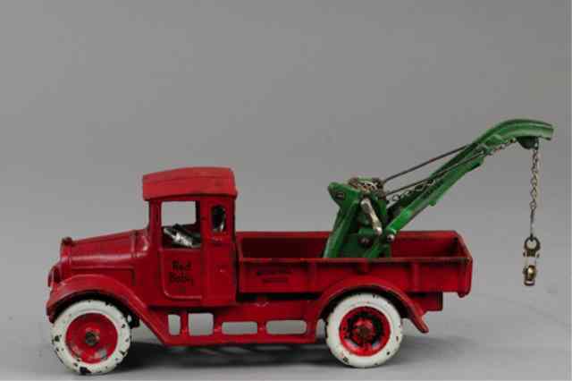 Appraisal: ARCADE IH RED BABY WITH WEAVER WRECKER BOOM Cast iron