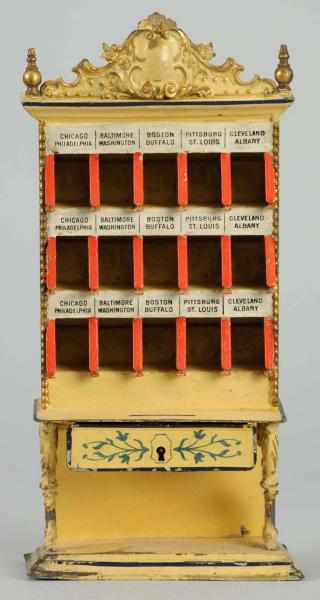 Appraisal: Hand-Painted Tin Marklin Ticket Dispenser German Circa Includes a grouping