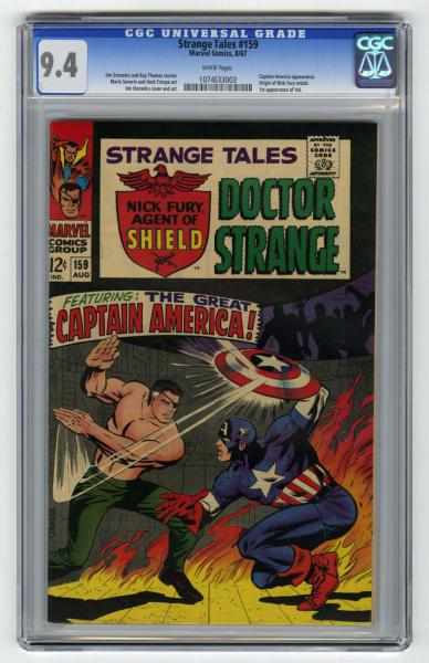 Appraisal: Strange Tales CGC Marvel Comics Click for full description