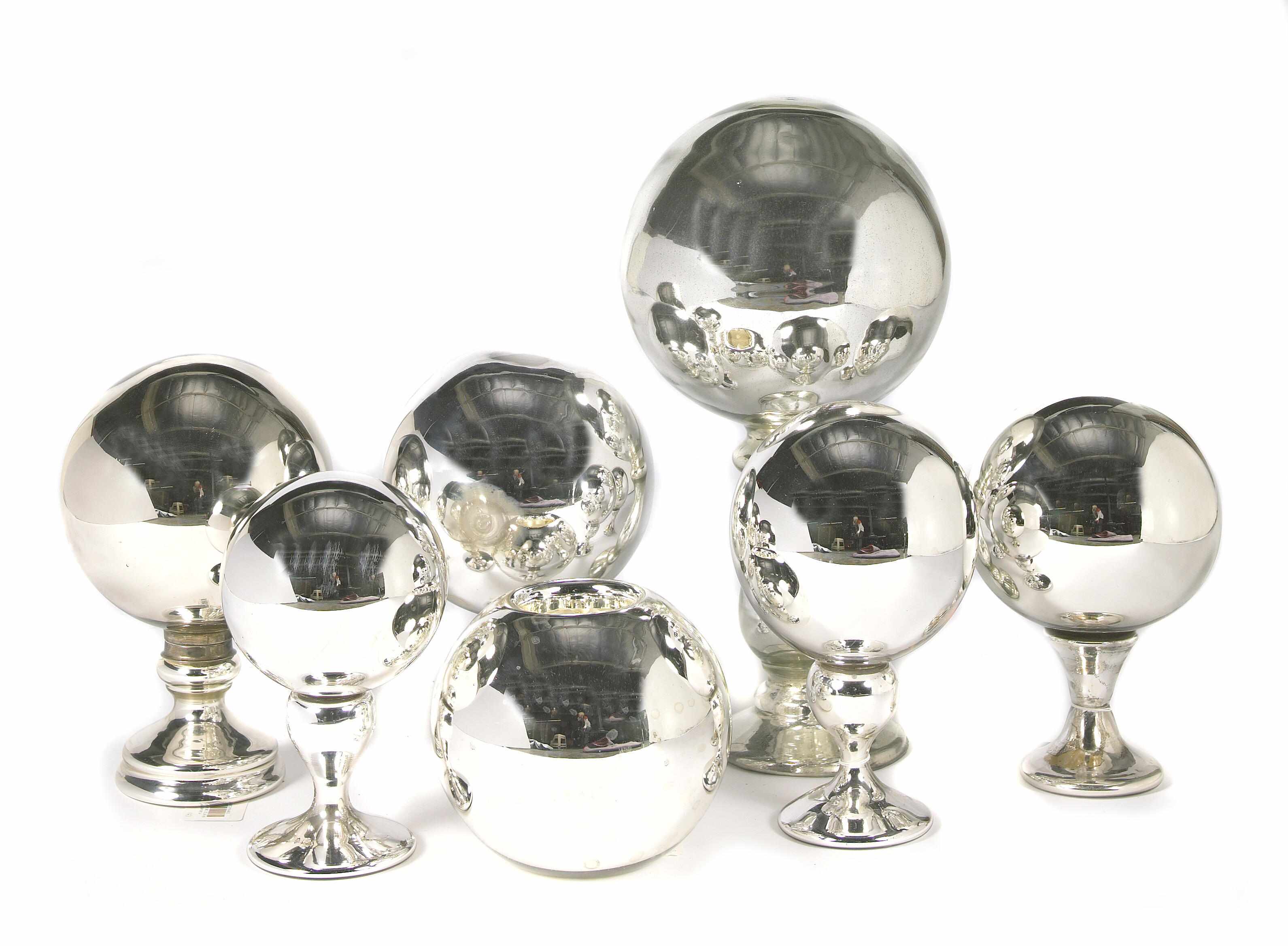 Appraisal: Property of a Gentleman A group of six Mercury glass