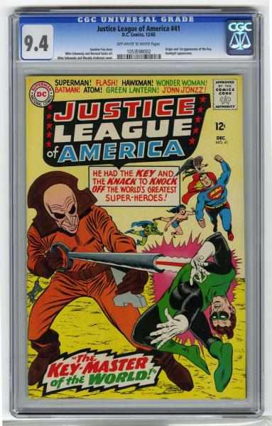 Appraisal: Justice League of America CGC D C Comics Gardner Fox