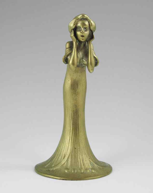 Appraisal: BRONZE OF WOMAN AGHAST AFTER POHL '' height