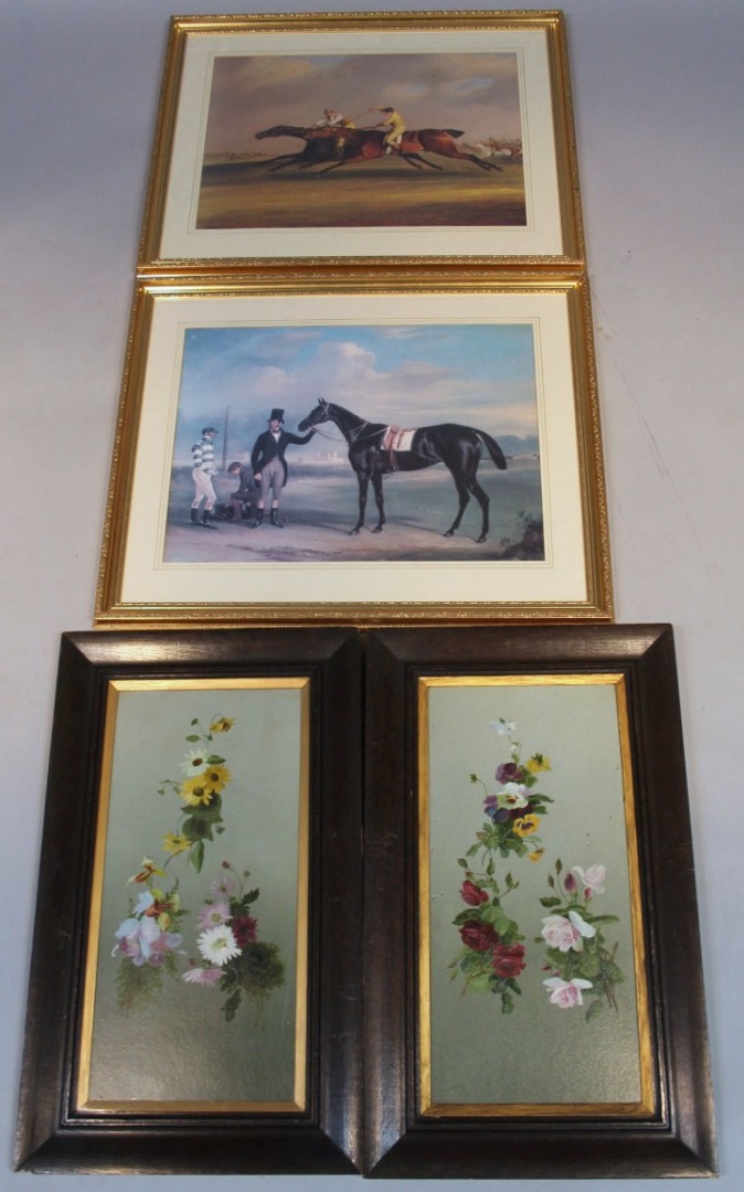 Appraisal: After Sir George Stubbs Print racehorse groom jockey and farrier