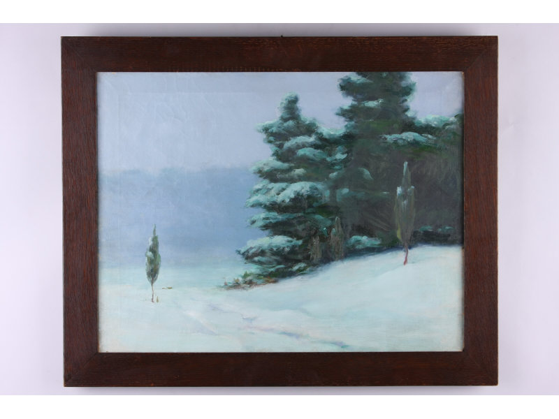 Appraisal: Francis Dixon NY CA - Winter Snow oil on canvas