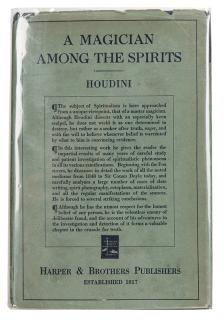 Appraisal: Houdini Harry Ehrich Weisz A Magician Among the Spirits New