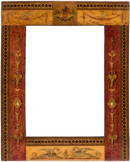 Appraisal: A WOOD MARQUETRY FRAME PROBABLY RUSSIAN TH CENTURY A WOOD