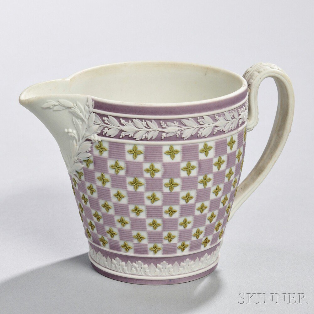 Appraisal: Wedgwood Tricolor Jasper Dip Diceware Cream Jug England c lilac