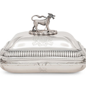 Appraisal: A George III Silver Covered Entr e Dish of Ducal