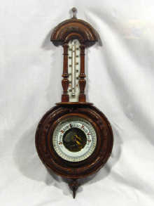 Appraisal: A late th century combination barometer thermometer