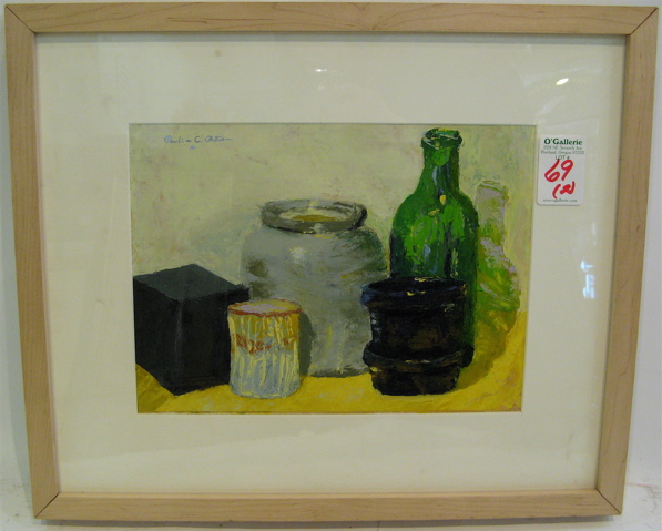 Appraisal: PAULINE PATTESON OIL ON PAPER AND JOSEPH WILSON WATERCOLOR The