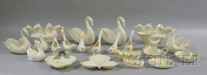 Appraisal: Twenty-two Lenox Porcelain Figural and Miscellaneous Table Items three pairs