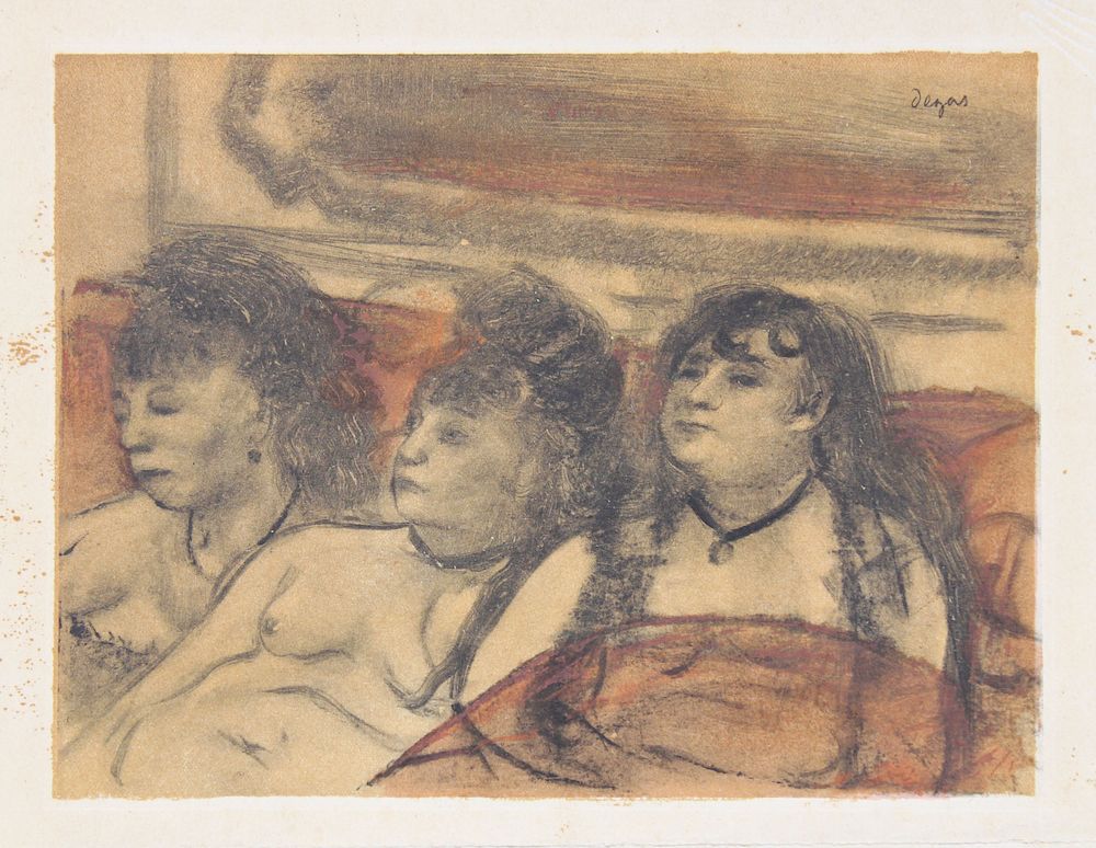 Appraisal: After Degas Lithograph of Three Women After Degas Lithograph of