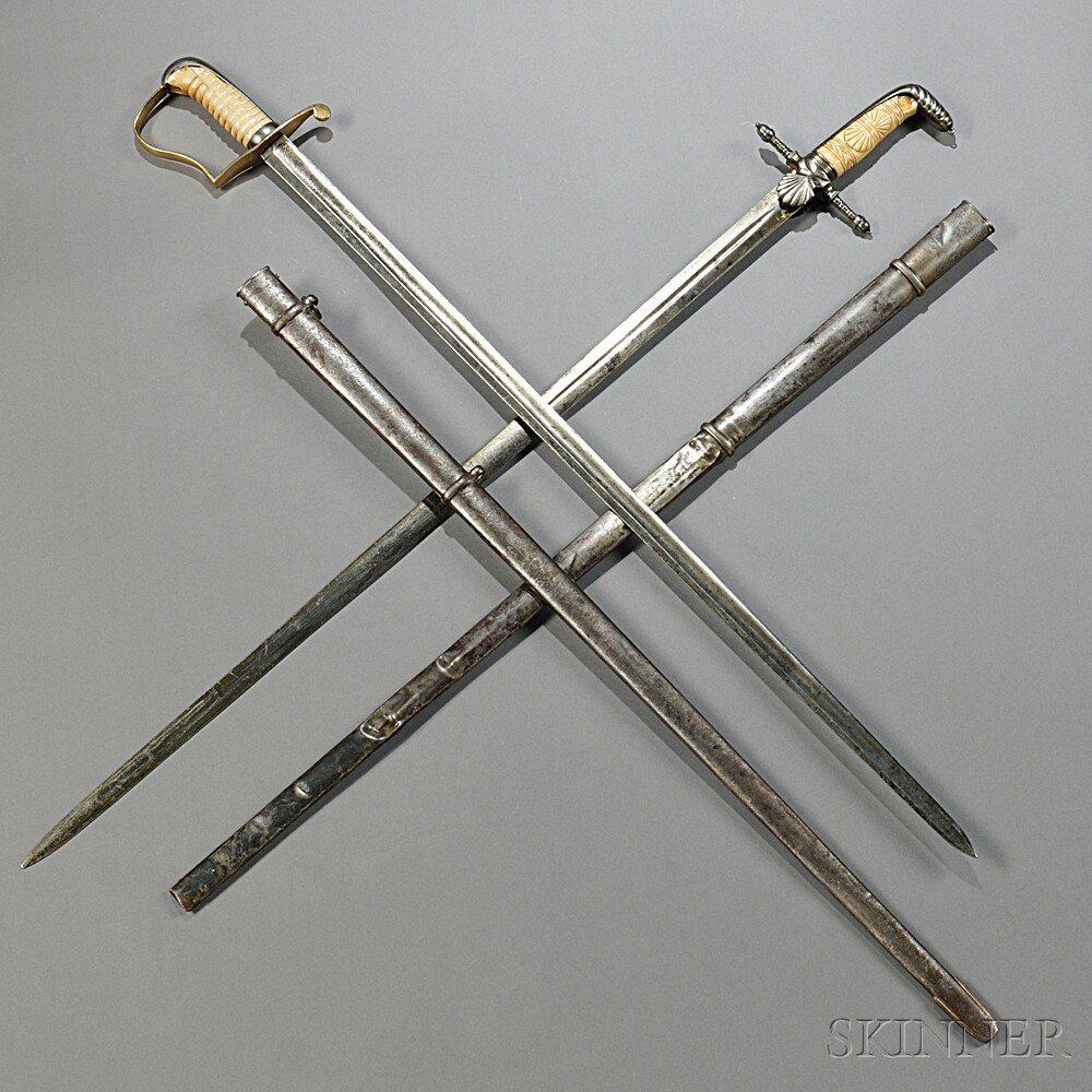 Appraisal: Two Federal Period Swords c early to mid- th century