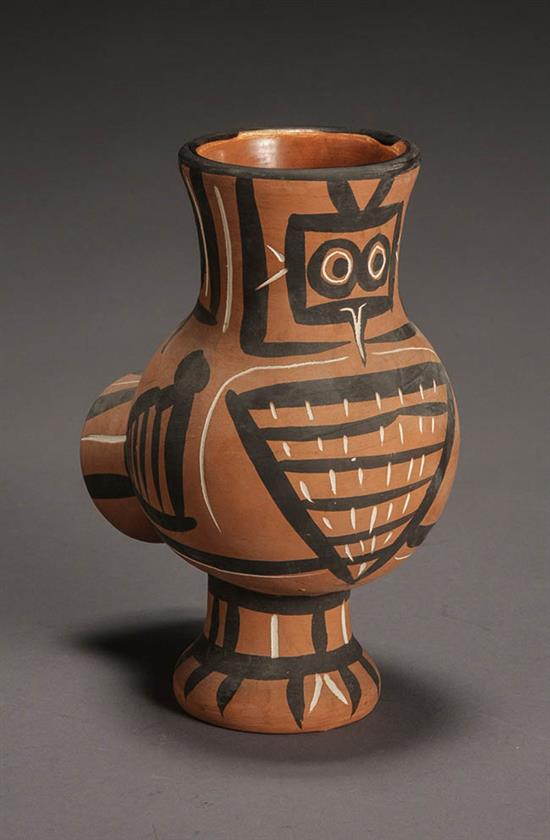 Appraisal: Pablo Picasso Spanish - Mat Wood-Owl A R Partially glazed