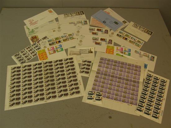 Appraisal: An interesting mixed range of stamps including Rhodesia Independence s