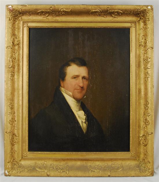 Appraisal: CHESTER HARDING American - PORTRAIT OF JAMES SAVAGE oil on