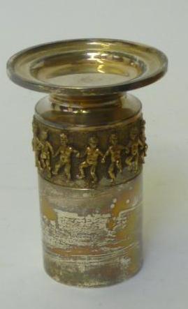 Appraisal: A SAVE THE CHILDREN CANDLE HOLDER maker Aurum London of