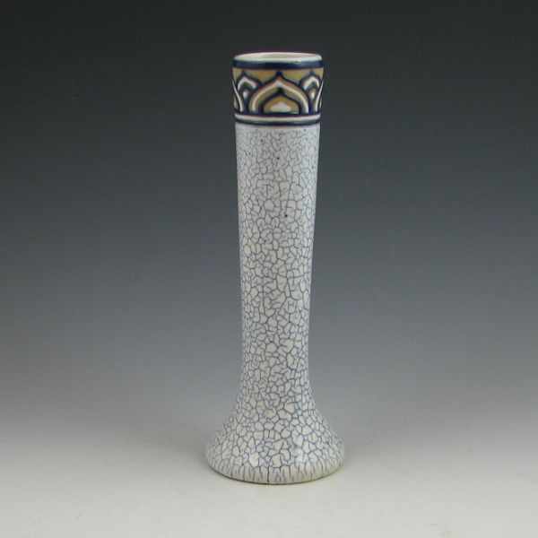 Appraisal: Brush McCoy Krackle-Kraft bud vase Unmarked Professional and nearly invisible