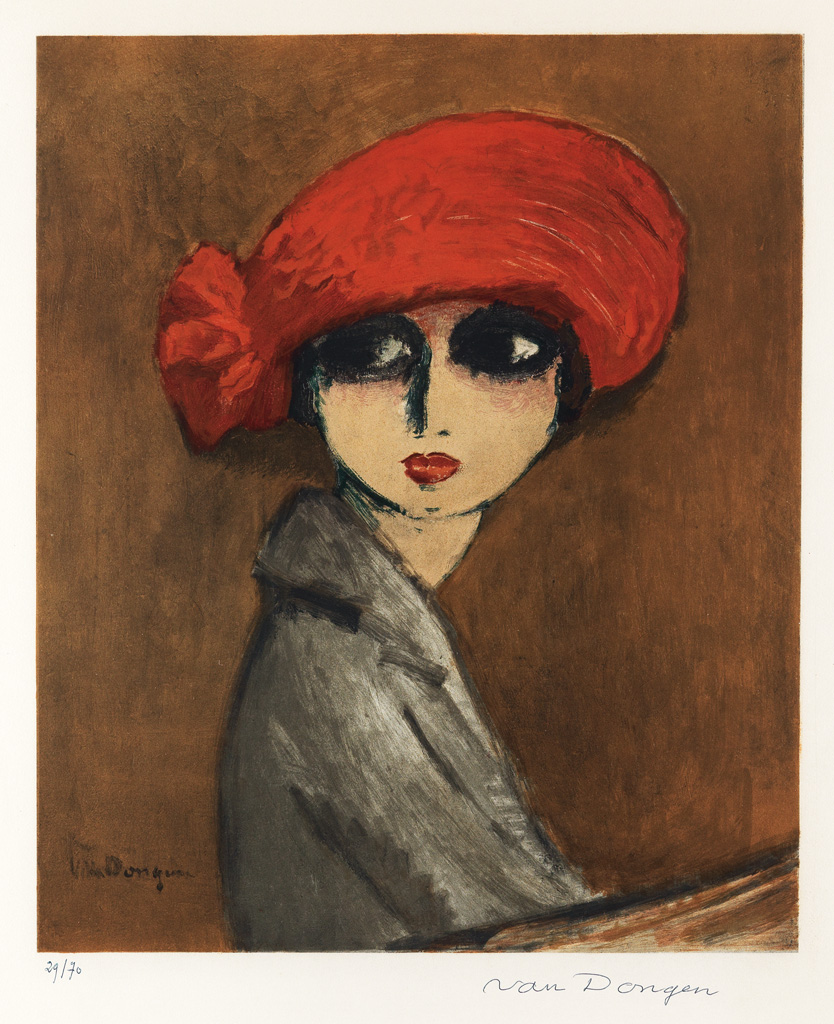 Appraisal: KEES VAN DONGEN after Le Coquelicot Color lithograph x mm