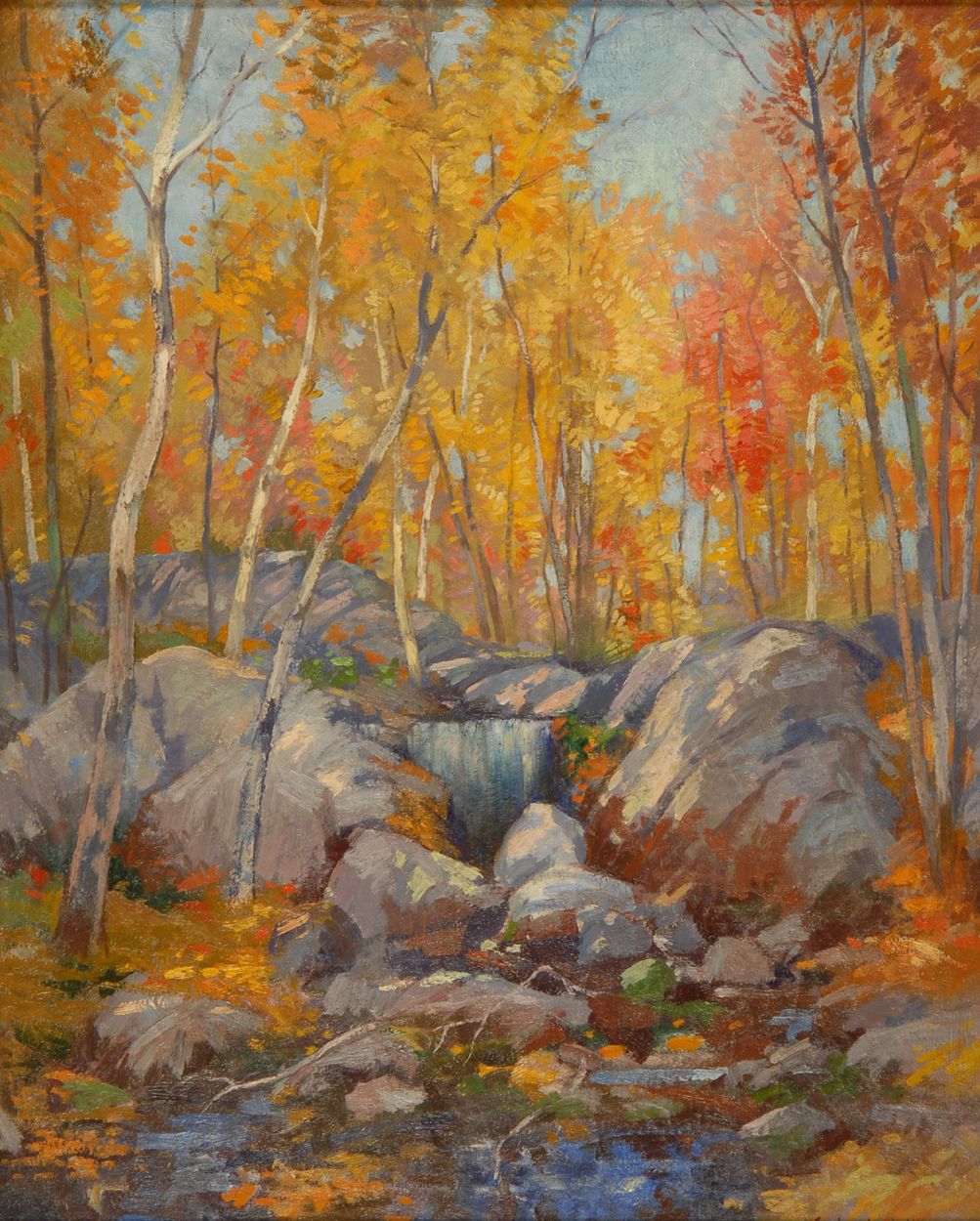 Appraisal: CARL JOHN DAVID NORDELLAmerican - Autumnal forest landscape Signed lower