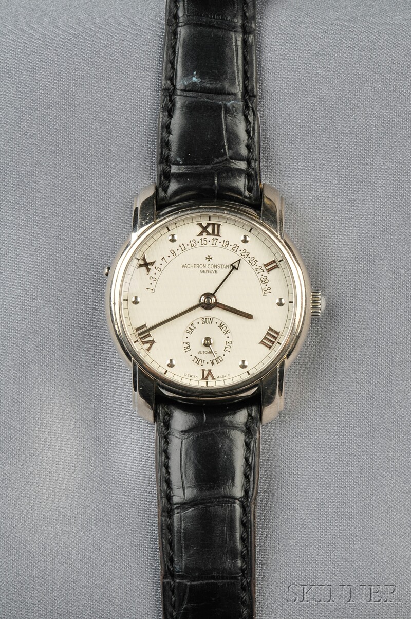 Appraisal: kt White Gold Patrimony -day Retrograde Wristwatch Vacheron Constantin the