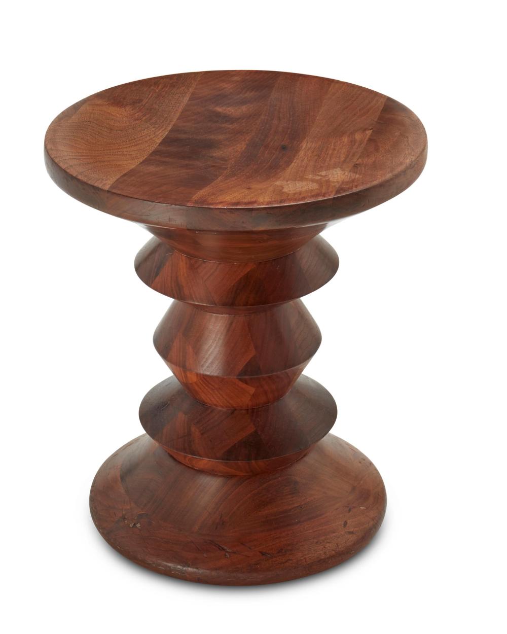 Appraisal: Charles and Ray Eames - and - Walnut stool for