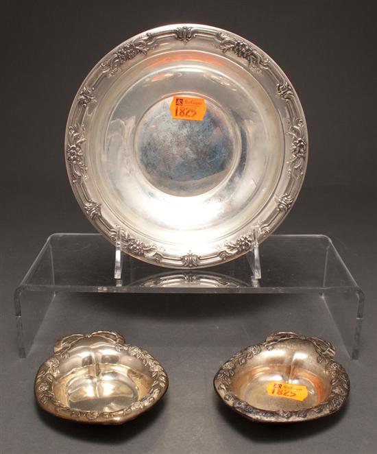 Appraisal: American silver bowl in the Enchantress pattern International together with