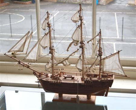 Appraisal: THE BOUNTY MODEL SHIP with rigging cm high