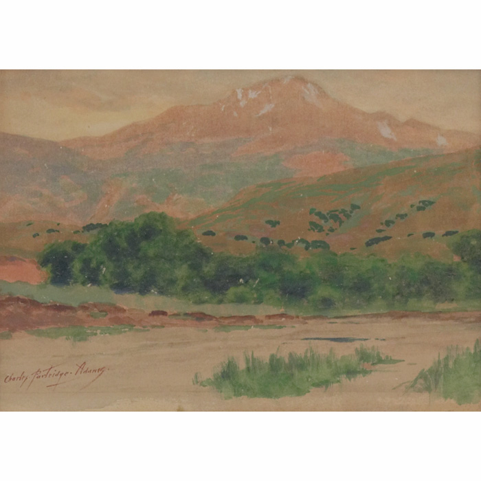 Appraisal: Charles Partridge Adams American - Colorado Landscape c watercolor x