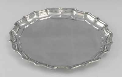 Appraisal: A Chippendale Style Sterling Silver Tray by Frank W Smith