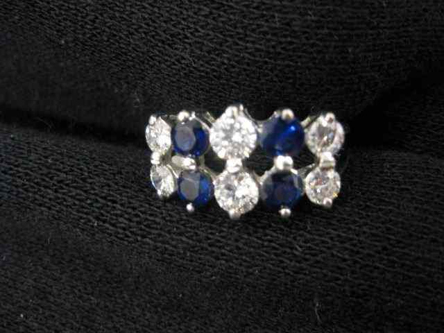 Appraisal: Sapphire Diamond Ring diamonds weighing carat and sapphires totaling carats