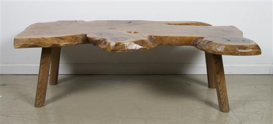 Appraisal: A Naturalistic Low Table Height x width x depth inches