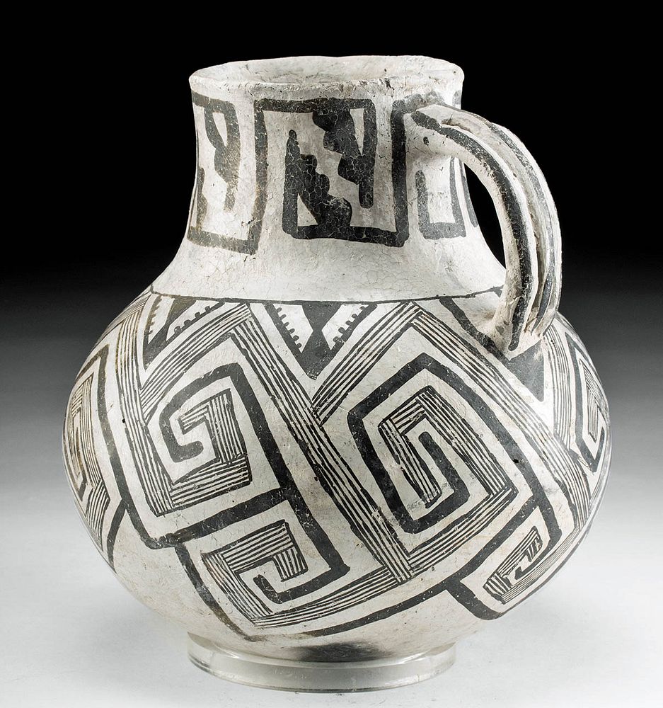 Appraisal: Prehistoric Anasazi Chaco Black-on-White Pitcher Native American Southwestern United States