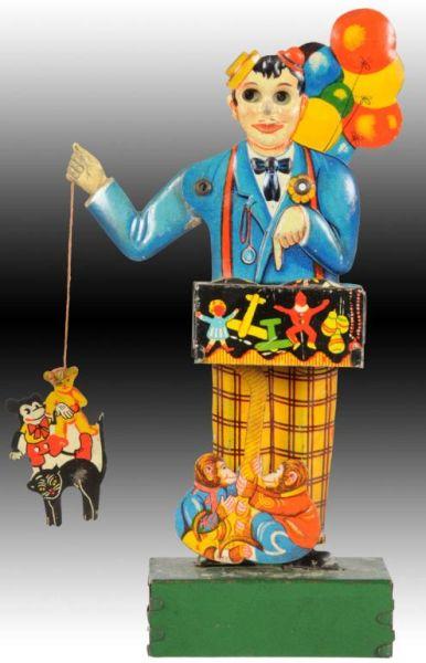 Appraisal: German Tin Wind-Up Balloon Man Toy Description Working When wound