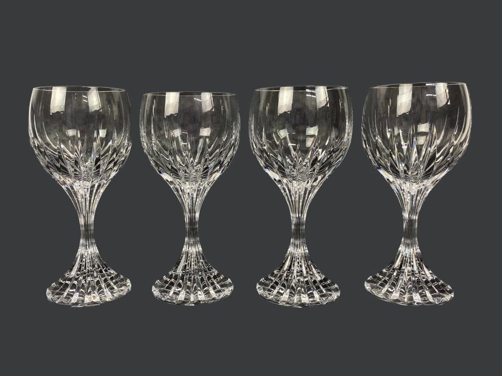 Appraisal: Baccarat Massena Water Goblets Tall Tall Handmade mouth-blown crystal from