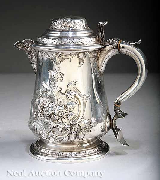 Appraisal: A Victorian Silverplate Tankard mid- th c based on an