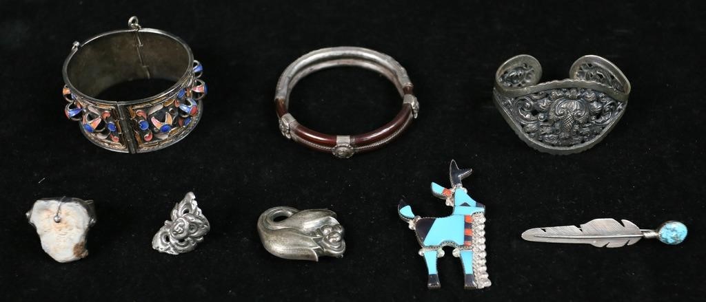 Appraisal: piece jewelry lot pieces of silver jewelry Yogya Indonesian silver