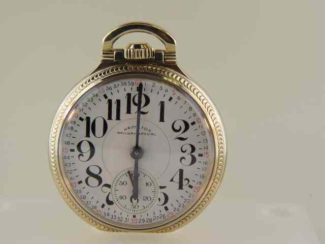 Appraisal: Hamilton Railway Special Pocketwatch -B jewel openface gold-filled case working