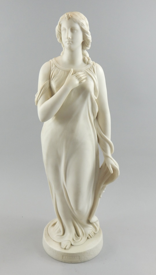 Appraisal: A Victorian Parian figure of Beatrice inscribed to reverse Edgar